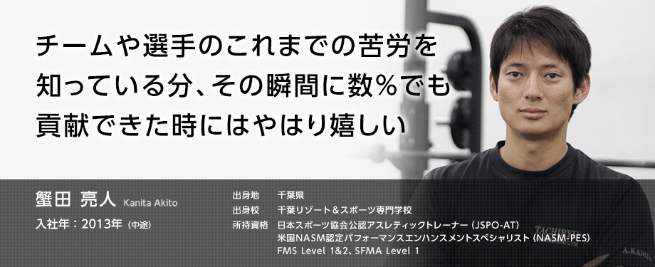 蟹田亮人 プロフィール